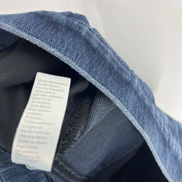 Spanx Jeanish Leggings Size Small Women Blue Stretch Pull On Pocket Skinny Ankle - Picture 7 of 8